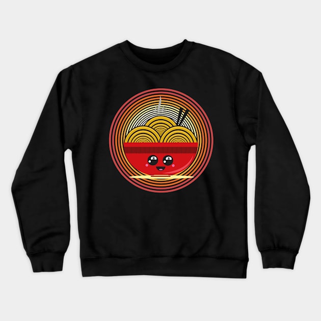 Cute Ramen Noodles Japanese Kawaii Nood Crewneck Sweatshirt by dconciente